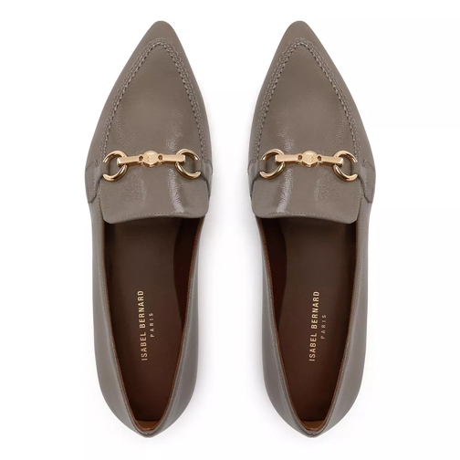 Isabel Bernard Mocassin Vendôme Margaux calfskin patent leather loafers taupe (Image 5)