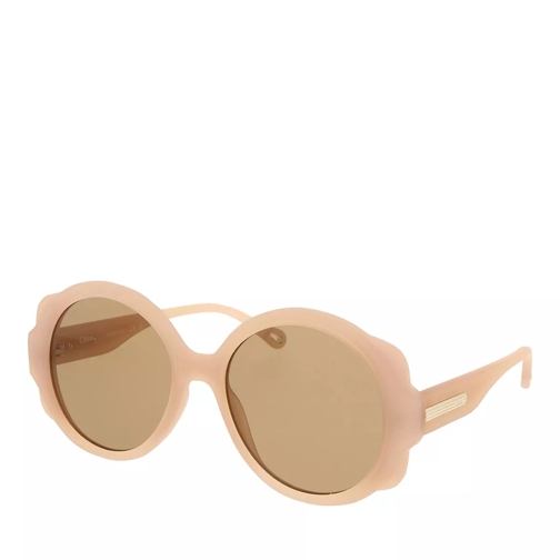 Chloé MIRTHA recycled plastic rounded sunglasses Nude-Nude-Brown Lunettes de soleil