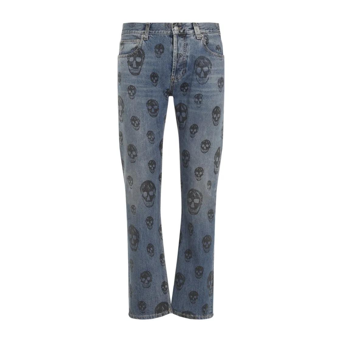 Alexander McQueen - Blue Cotton Jeans - Größe 50 - blau