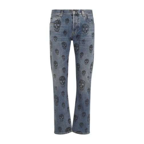 Alexander McQueen Blue Cotton Jeans Blue Jeans