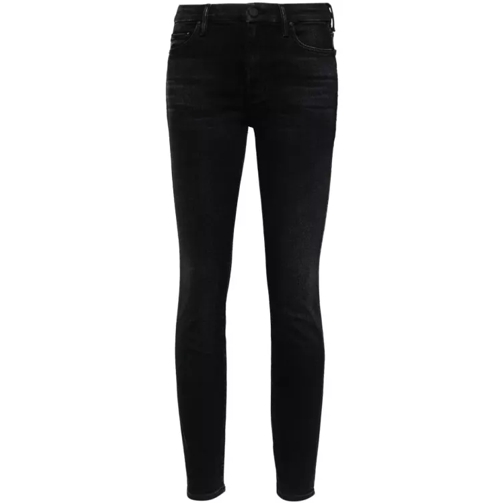 Mother Looker High-Rise Skinny Jeans Black 