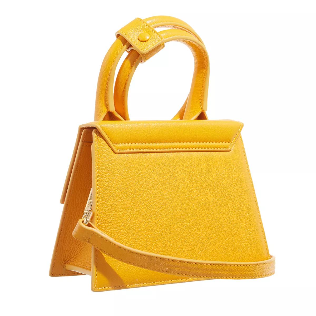 Jacquemus Satchels Top Handle Leather Bag in oranje