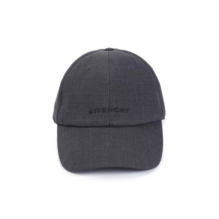 Givenchy Mützen - Gray Wool Logo Baseball Cap - Gr. ONE SIZE - in Beige - für Damen