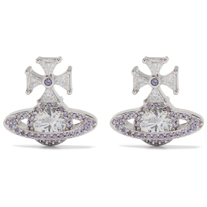 Vivienne Westwood Créoles Bijoux Platiniumwhite Lavender lila