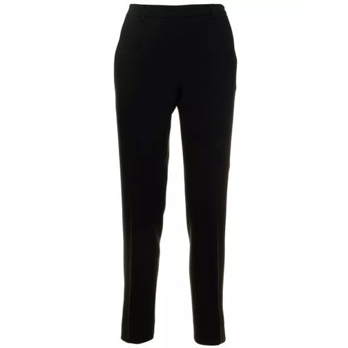 Alberto Biani Black Pants With Side Pockets In Stretch Fabric Black 