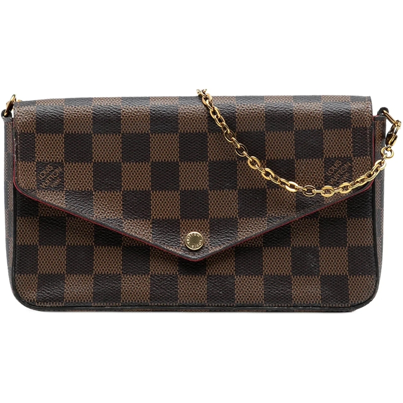 Louis Vuitton Schultertasche Damier Ebene Pochette Felicie braun