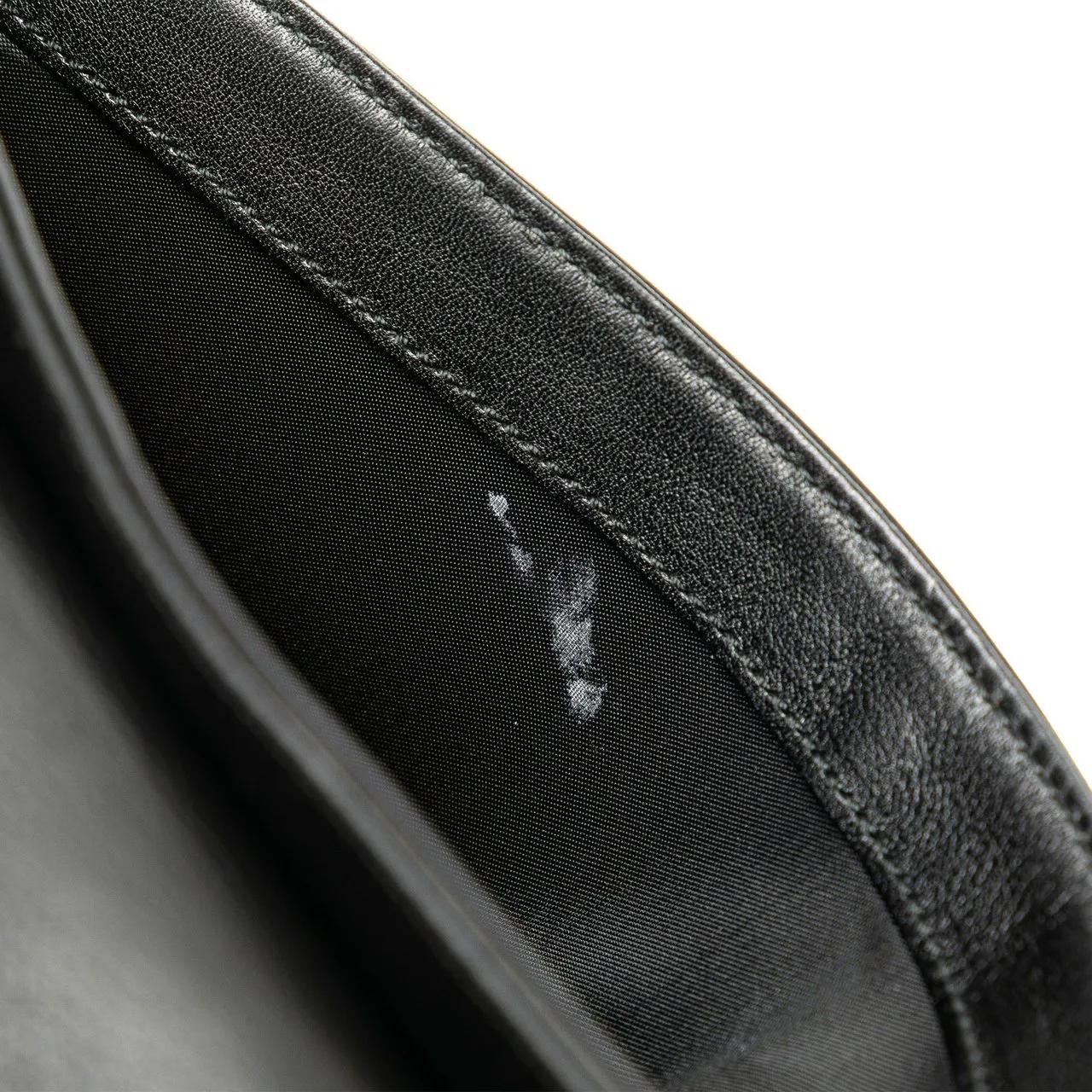 Gucci Shoppers Leather Chain Shoulder Bag in zwart