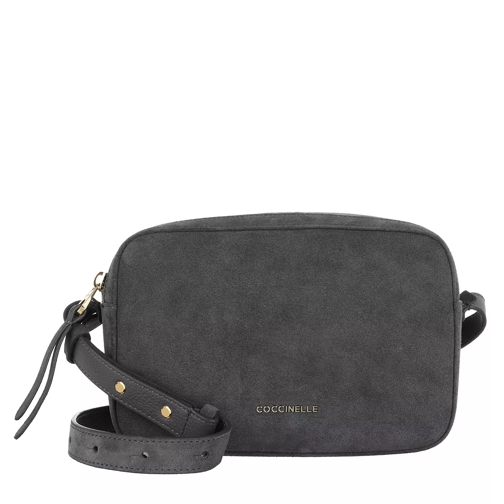 Coccinelle Handbag Suede Leather Ash Grey Cameratas