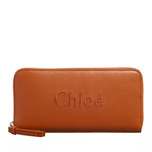Chloé Long Wallet  Caramel Portemonnaie mit Zip-Around-Reißverschluss