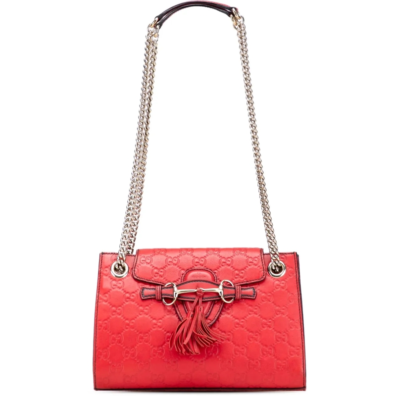 Gucci Sac à bandoulière Small Guccissima Emily Shoulder Bag rot