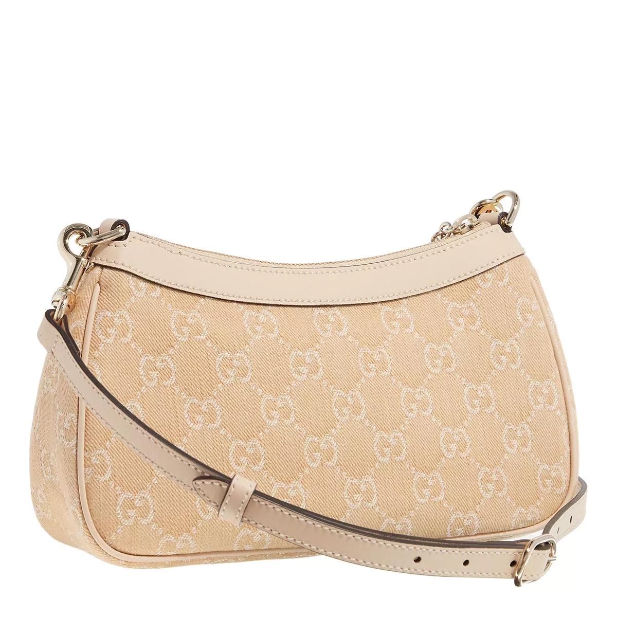 Gucci Schoudertassen Ophidia Handbag Summer Denim GG in beige