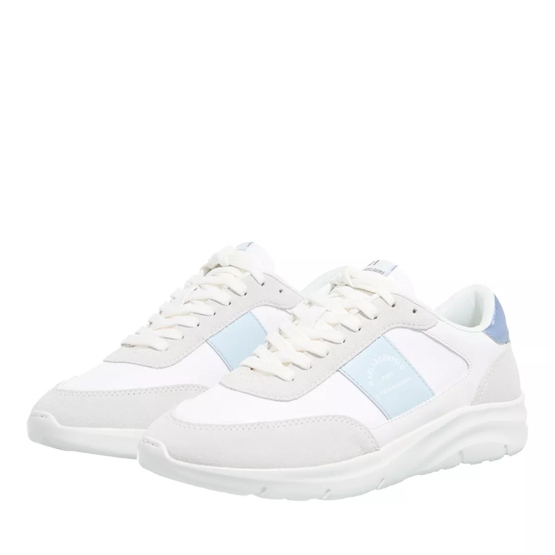 Karl Lagerfeld Low-Top-Sneaker Serger Maison Band Lo Lace White Lthr & Text w/Lilac