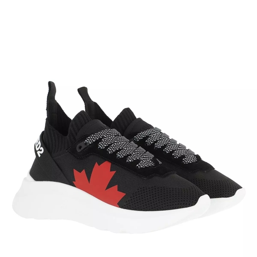 Dsquared2 Canada Lace Up Sneakers Black/Red Slip-On Sneaker