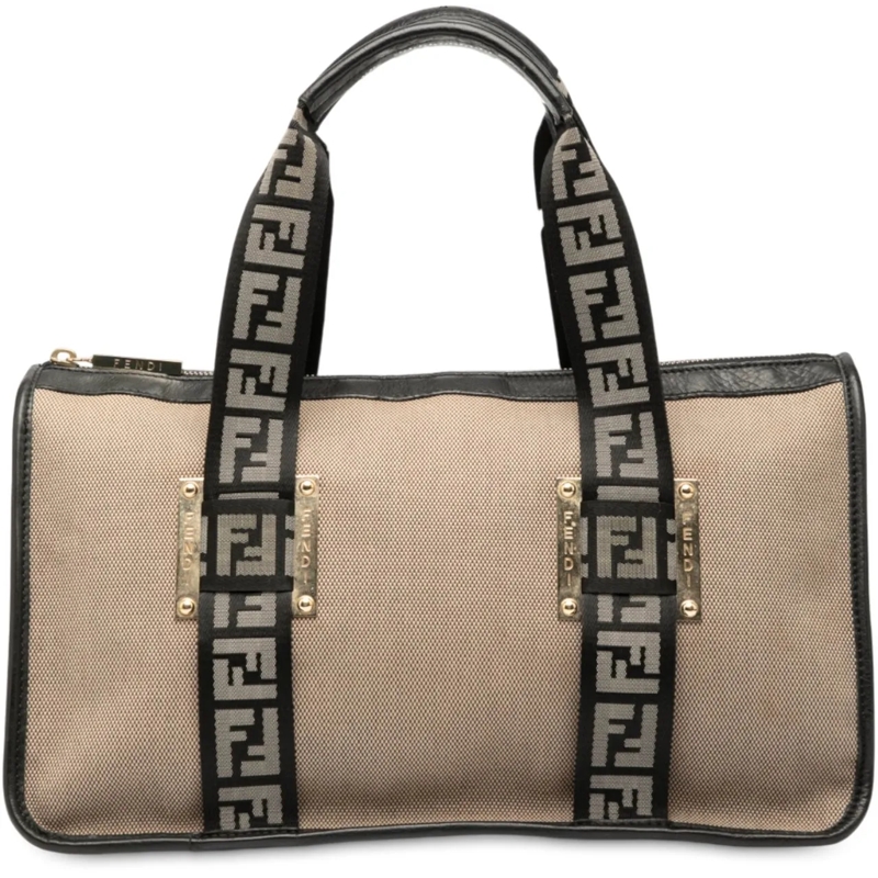 Fendi Fourre-tout Canvas Handbag braun