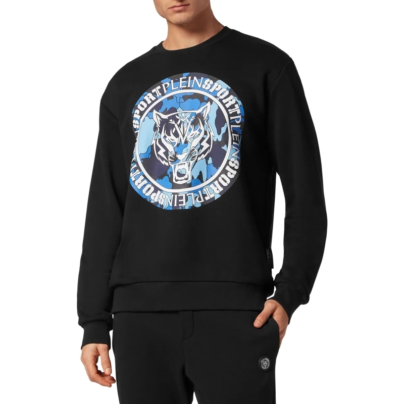 Plein Sport Top Sweatshirt Carbon Tiger schwarz(Image 3)