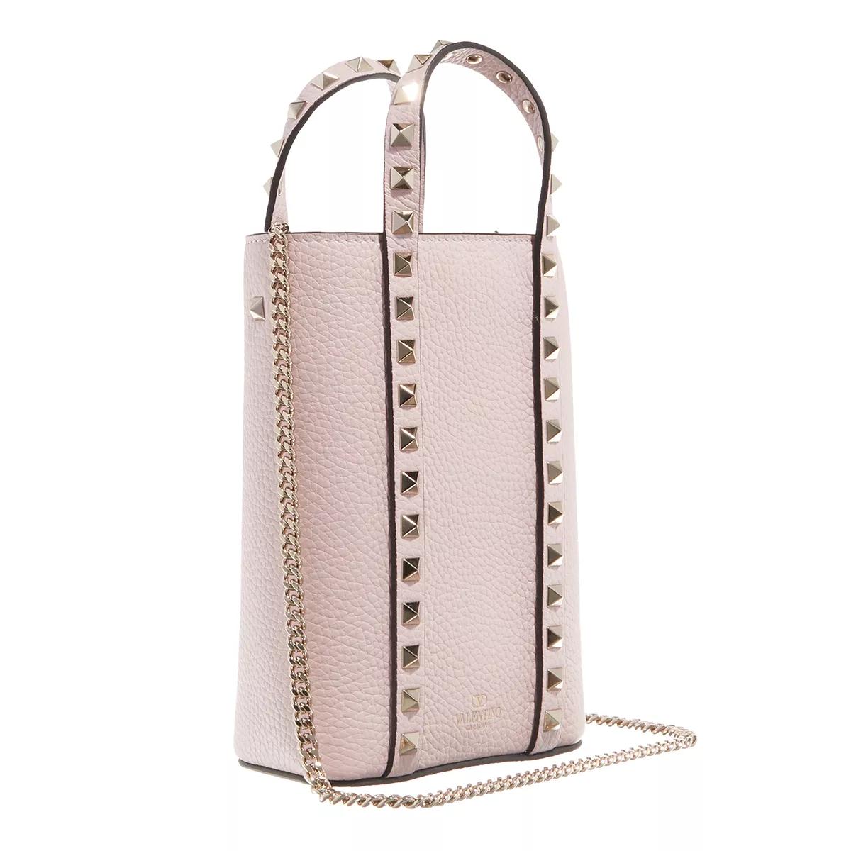 Valentino Garavani Totes Rockstud Tote Bag in poeder roze