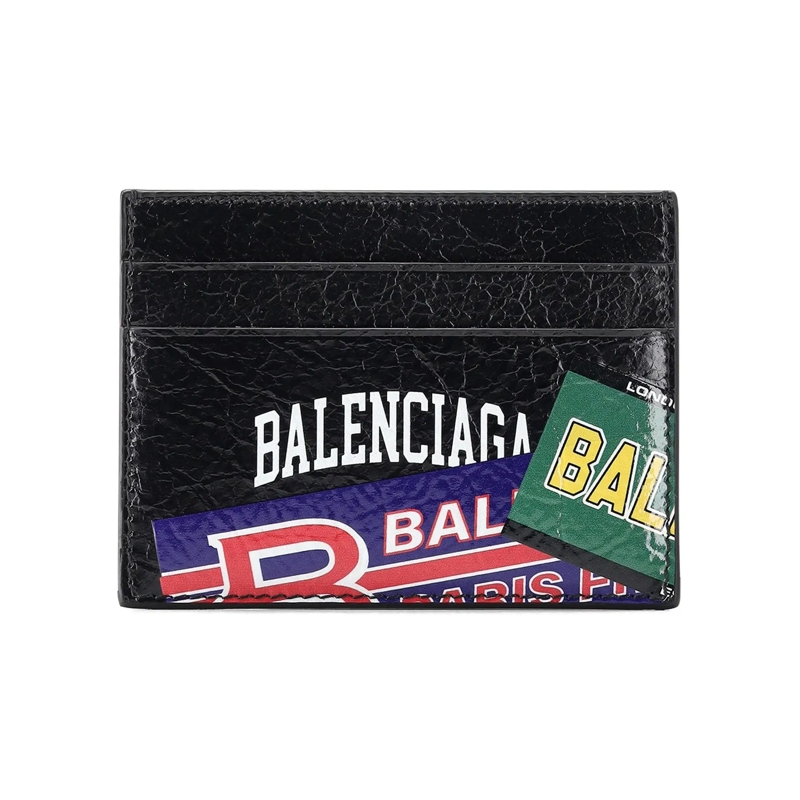 Balenciaga Kartenhalter Card Holder aus Lammleder schwarz