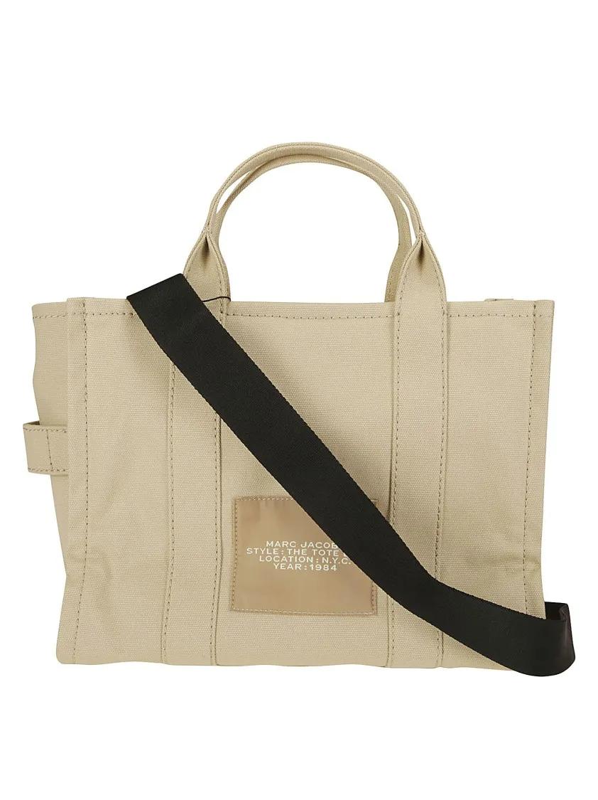Marc Jacobs Shoppers & Totes White Canvas Tote Bag With Fox Design in beige