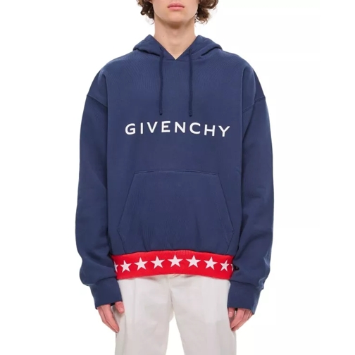 Givenchy Boxy Fit Hoodie With Pocket Base Blue 