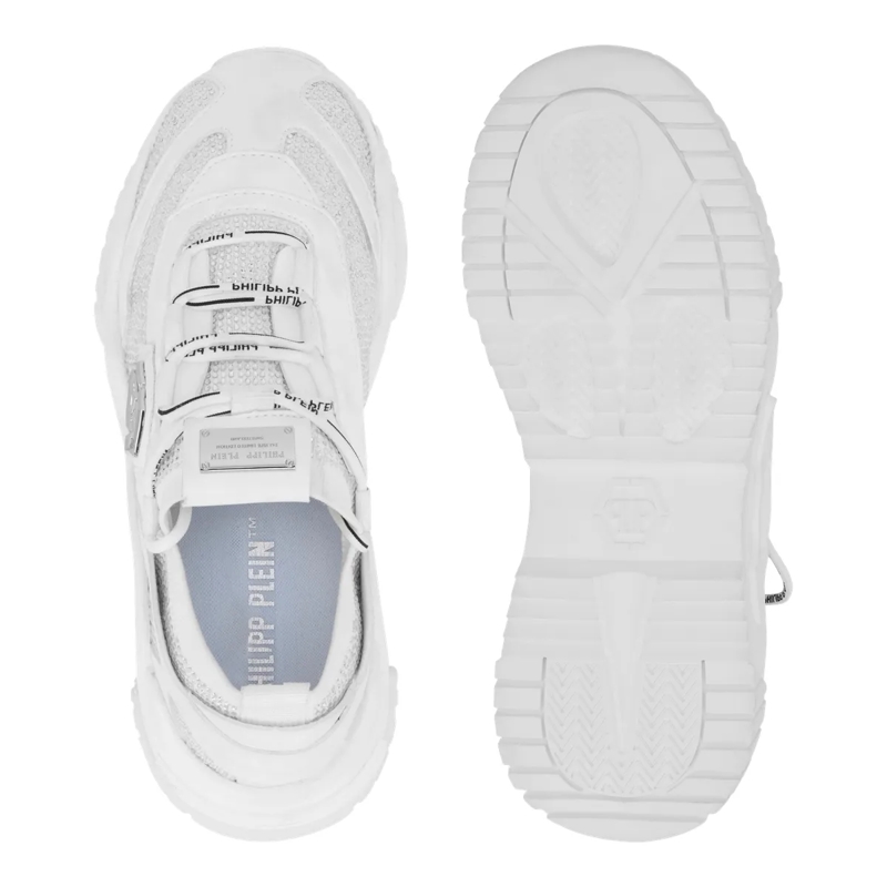 Philipp Plein Low-Top-Sneaker Low-Top Sneakers Predator Strass weiss(Image 4)