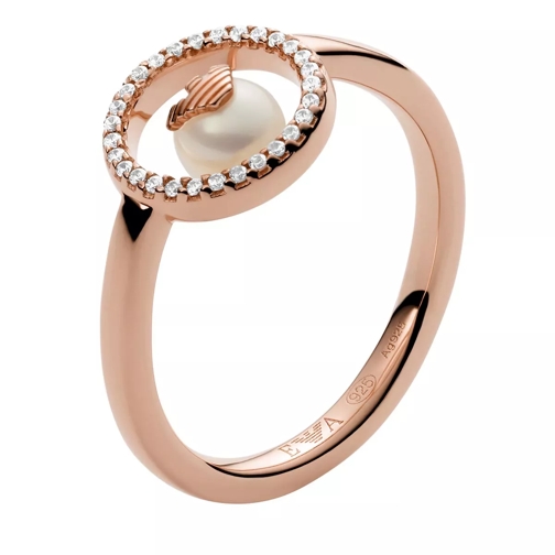 Emporio Armani Sterling Silver Ring Rose Gold Ring
