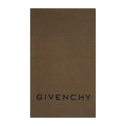 Givenchy Khaki Wool And Cashmere Scarf Green 