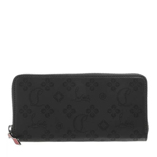 Christian Louboutin Panettone Wallet Black Portemonnaie mit Zip-Around-Reißverschluss