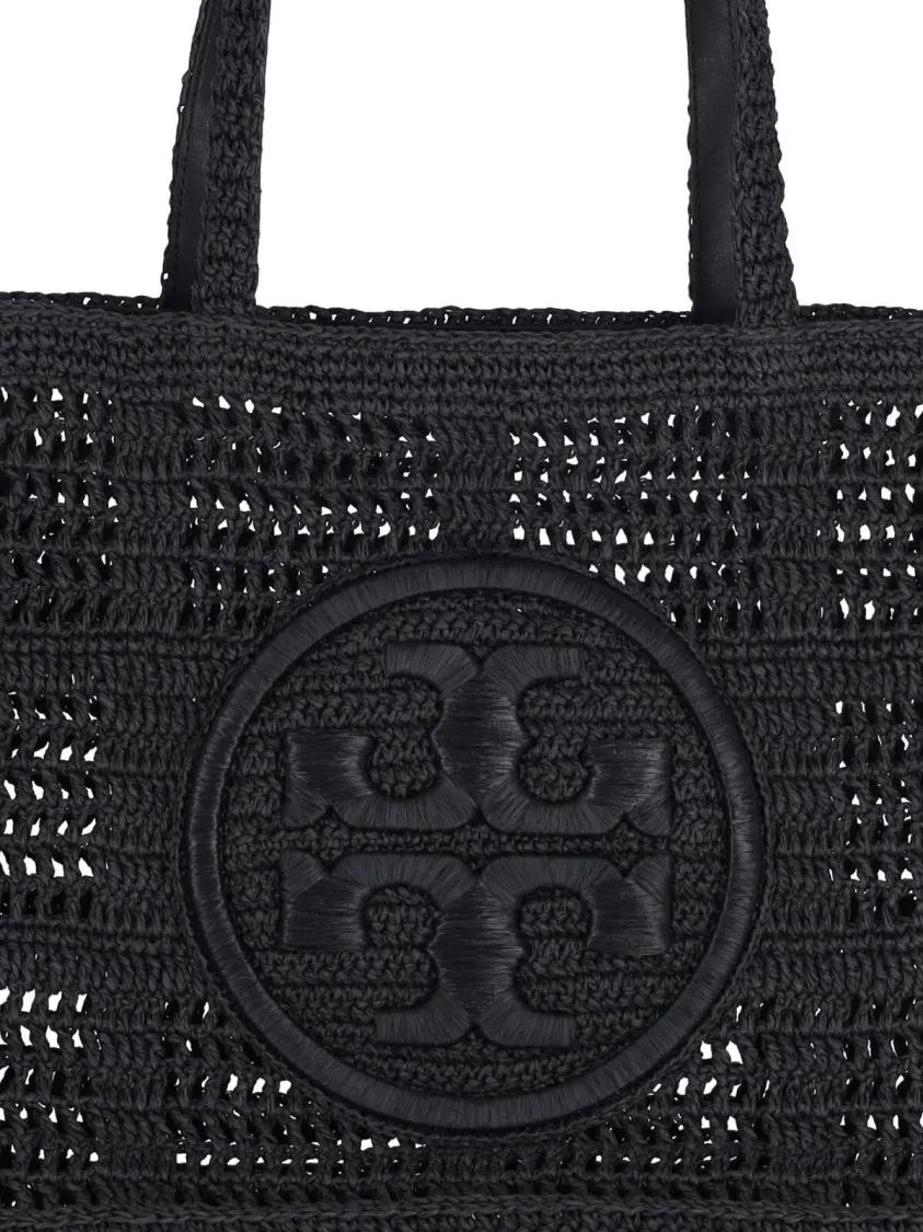 TORY BURCH Shoppers & Totes Ella' Large Tote Bag – Black in zwart