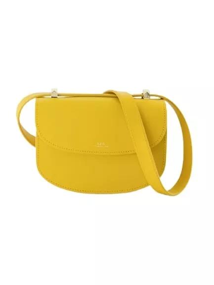 A.P.C. Shopper - Geneve Mini Crossbody Bag - Leather - Yellow - Gr. unisize - in Gelb - für Damen