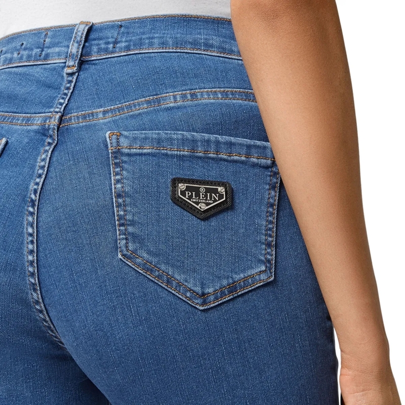 Philipp Plein Skinny-Leg-Jeans Jeggings blau(Image 8)