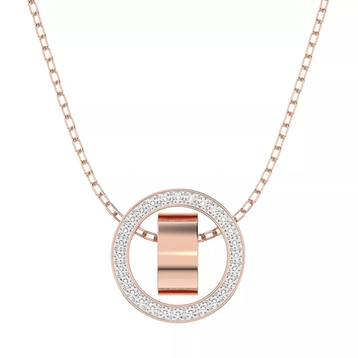 Swarovski Hollow Necklace rose gold-tone plated White Long Necklace