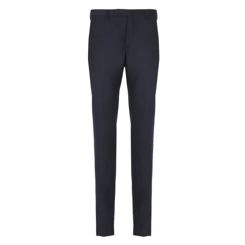 Incotex  Dark blue Wool Pants Blue