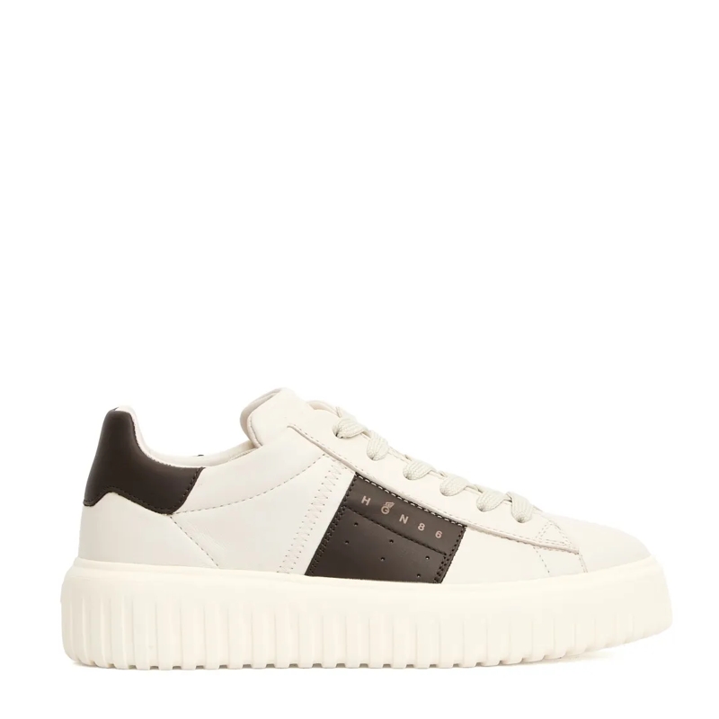 Hogan Lage-top sneaker H Stripes Leather Butter Brown Sneakers Neutrals