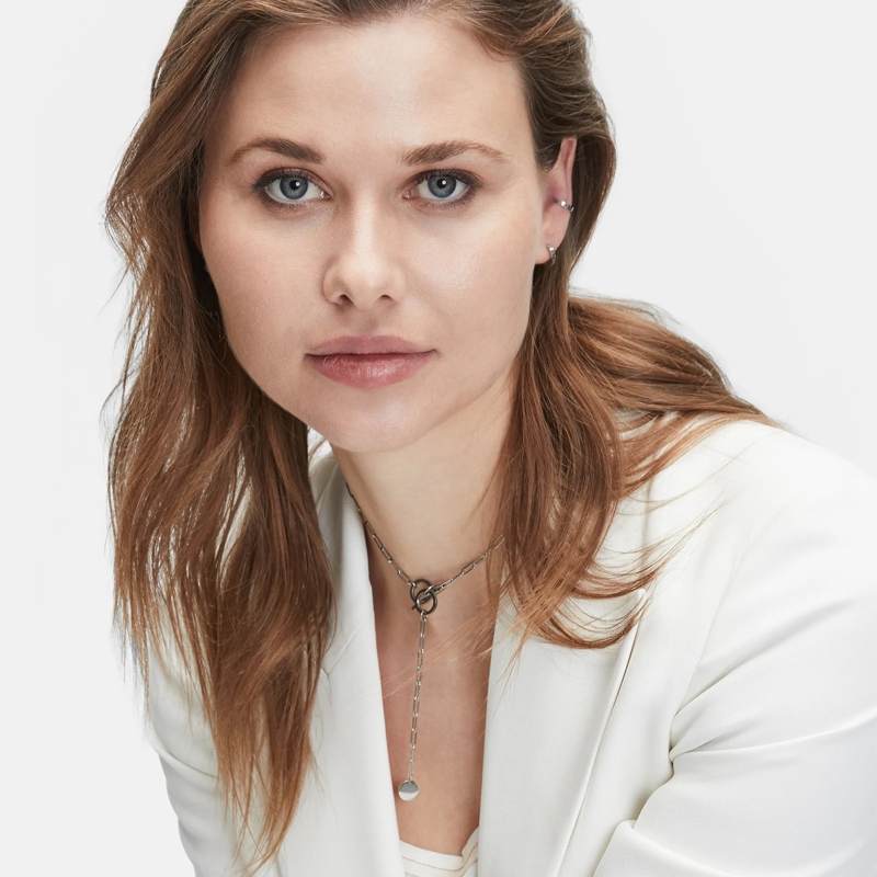 Liebeskind Berlin Mittellange Halskette Edelstahl The Pearl silber(Image 6)