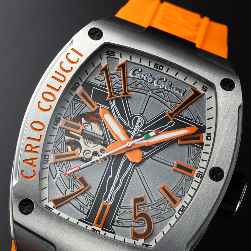 Carlo Colucci Automatikuhr Automatikuhr CC100 . orange(Image 6)