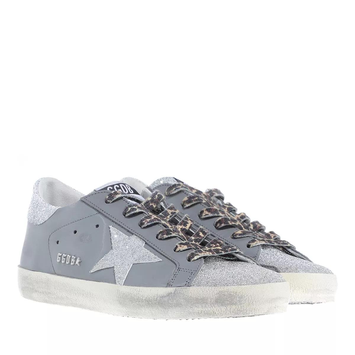 Golden Goose Super Star Sneakers Dark Grey Silver Low Top Sneaker