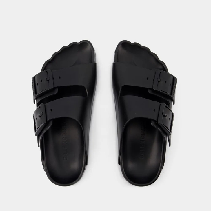 Black balenciaga sandals online