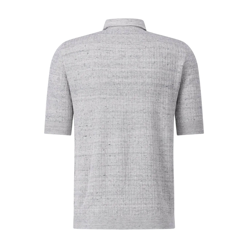 Lardini Polohemd Poloshirt aus Leinenmix grau(Image 2)