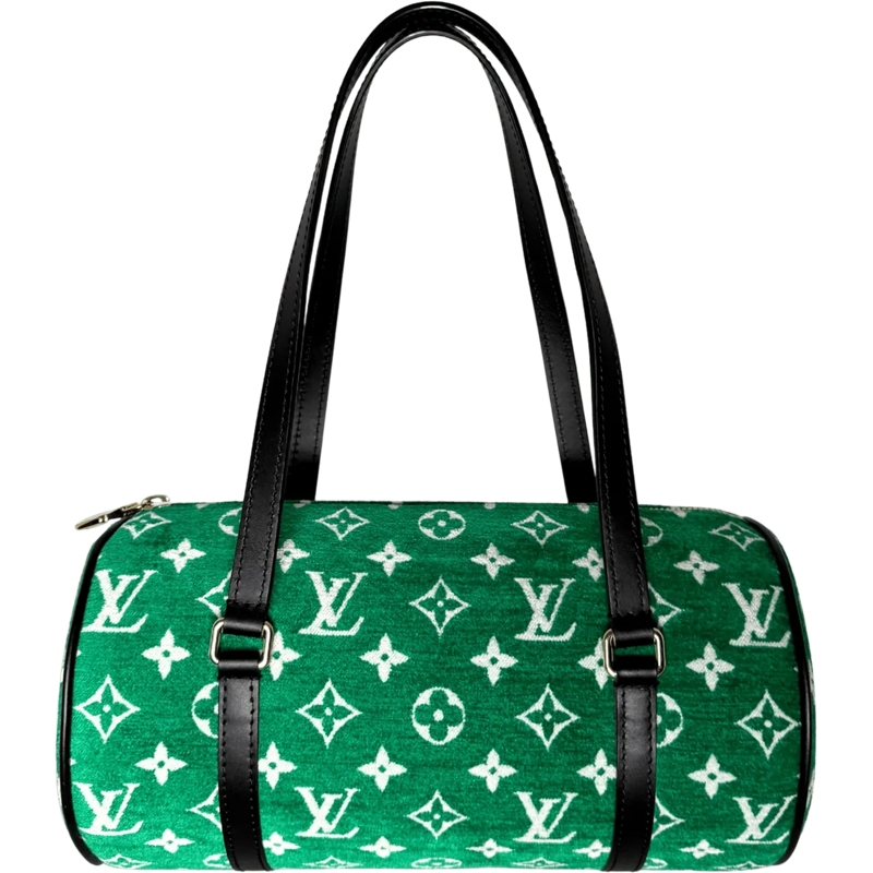 Louis Vuitton Schultertasche Louis Vuitton Papillon Trunk 26 Samt Monogram Grun grün