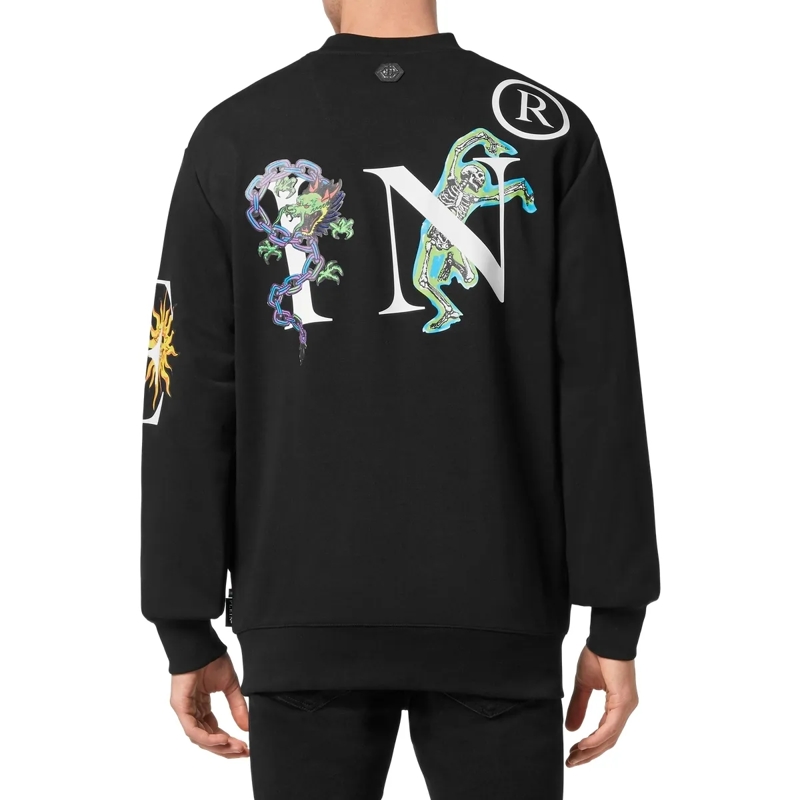 Philipp Plein Top Sweatshirt Tattoo schwarz(Image 2)