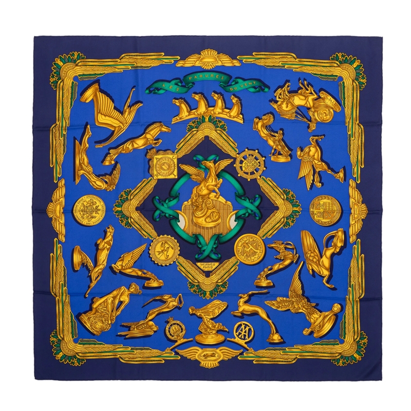 Hermès Halstuch Scarf blau