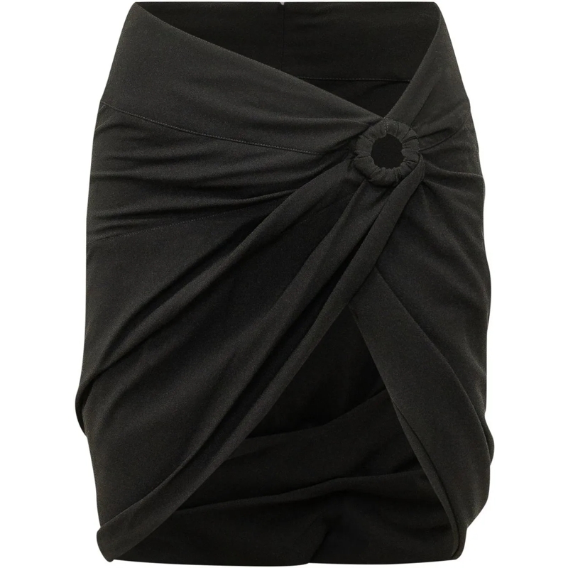 Isabel Marant Minirock Sabrina Minigonna Drappeggiata schwarz
