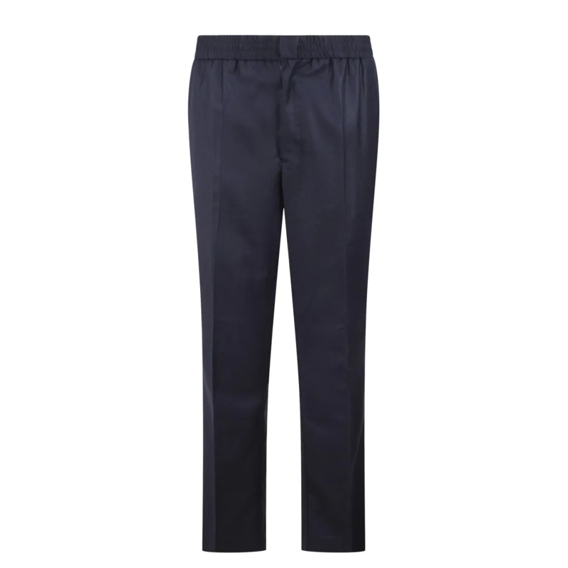 AMI Paris Pantalon Elasticated Waist Trousers Blue