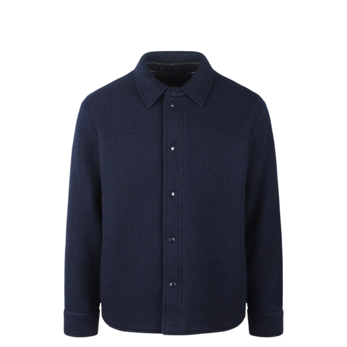 Moncler Chemises Pile Shirt Blue