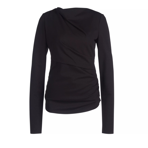 Dorothee Schumacher EMOTIONAL ESSENCE II blouse to pure black Top a maniche lunghe
