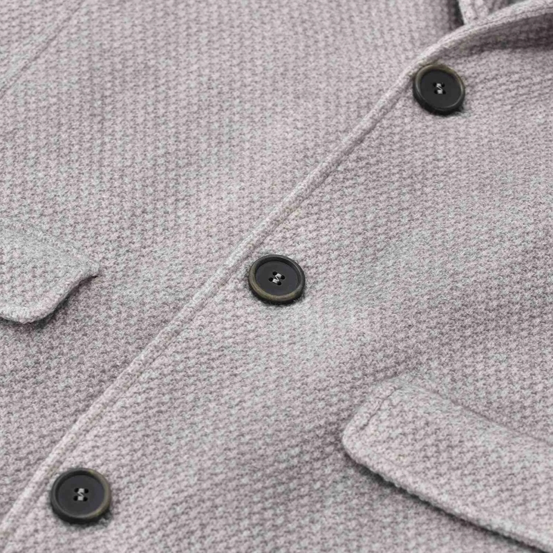 Gimo's Wintermantel Strickmantel aus Woll-Melange grau(Image 3)