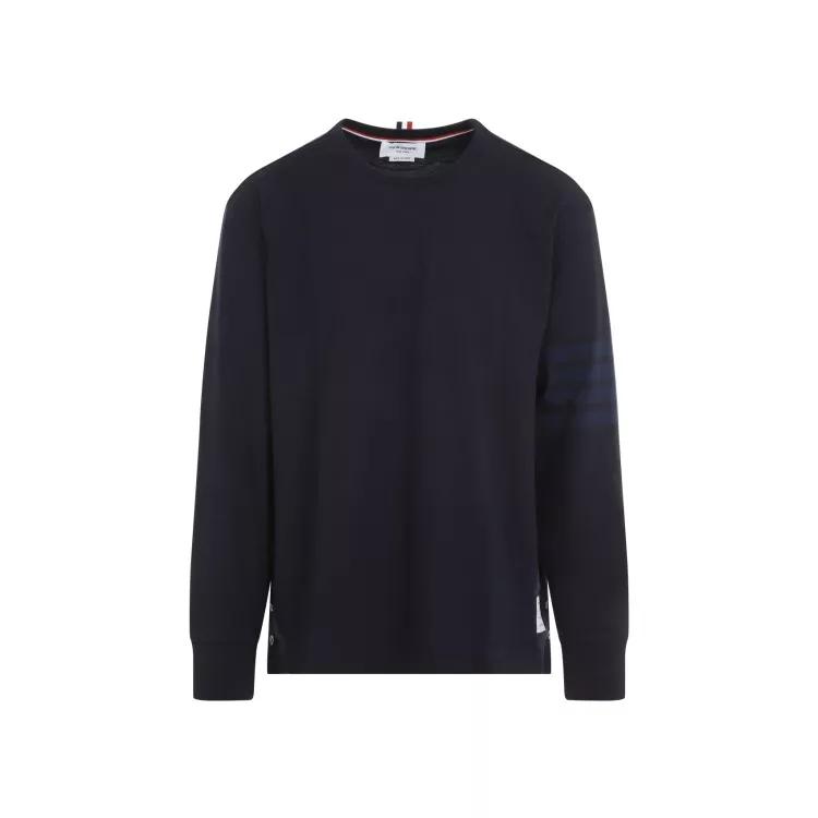 Thom Browne - Ls Rugby T-Shirt - Größe 4 - black