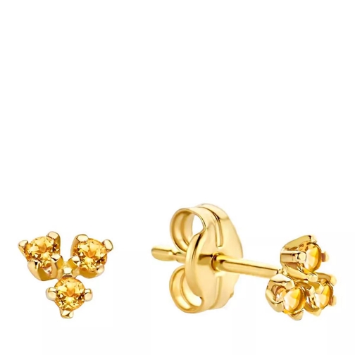 Jackie Gold Jackie Triangle Citrine Studs Gold Ohrstecker