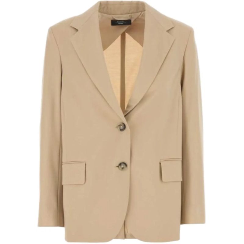 Max Mara Veste de transition Jackets Sand beige