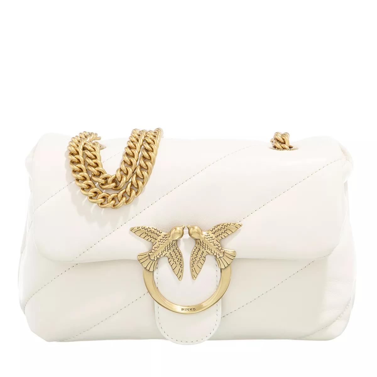 Pinko Crossbody Bags - Love Puff Mini Cl - Gr. unisize - in Creme - für Damen